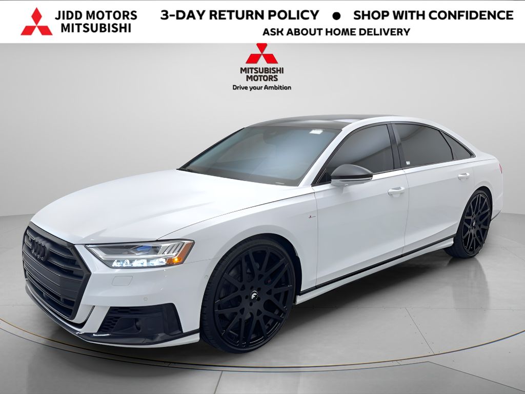 Glacier White 2021 Audi S8 Sedan All-Wheel Drive 8-Speed Automatic