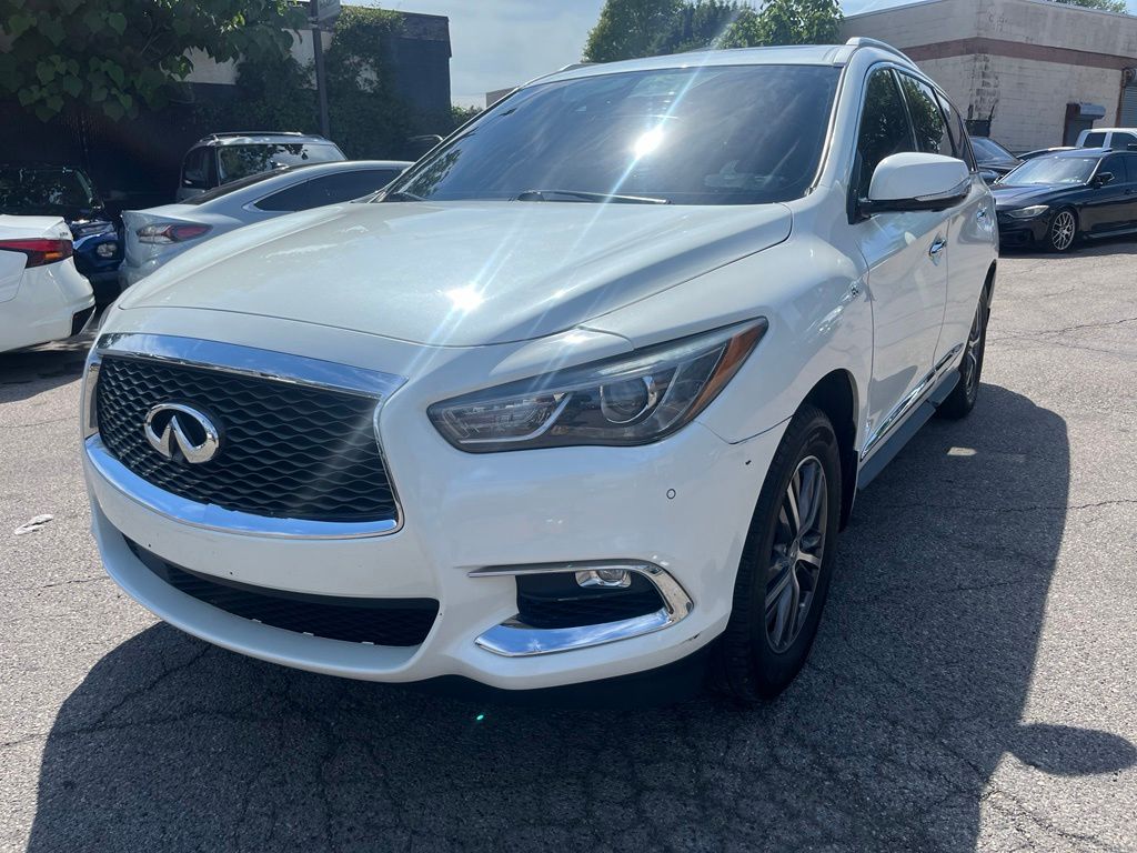 Majestic White 2019 INFINITI QX60 Luxe AWD SUV / Crossover All-Wheel Drive Continuously Variable Transmission