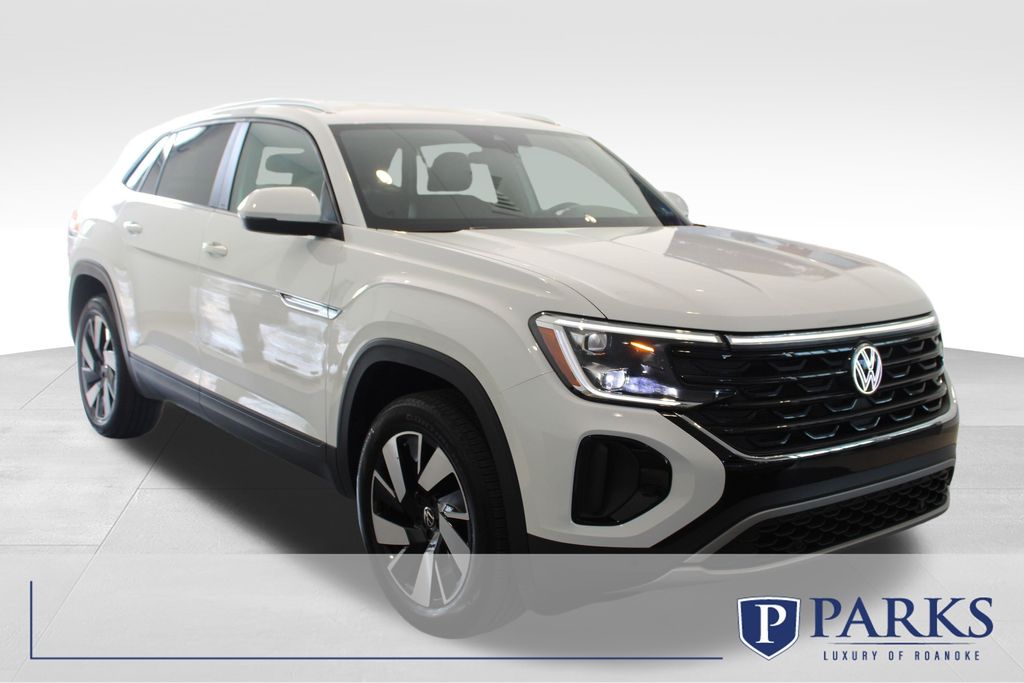 Pure White 2025 Volkswagen Atlas Cross Sport SE FWD with Technology SUV / Crossover Front-Wheel Drive 8-Speed Automatic