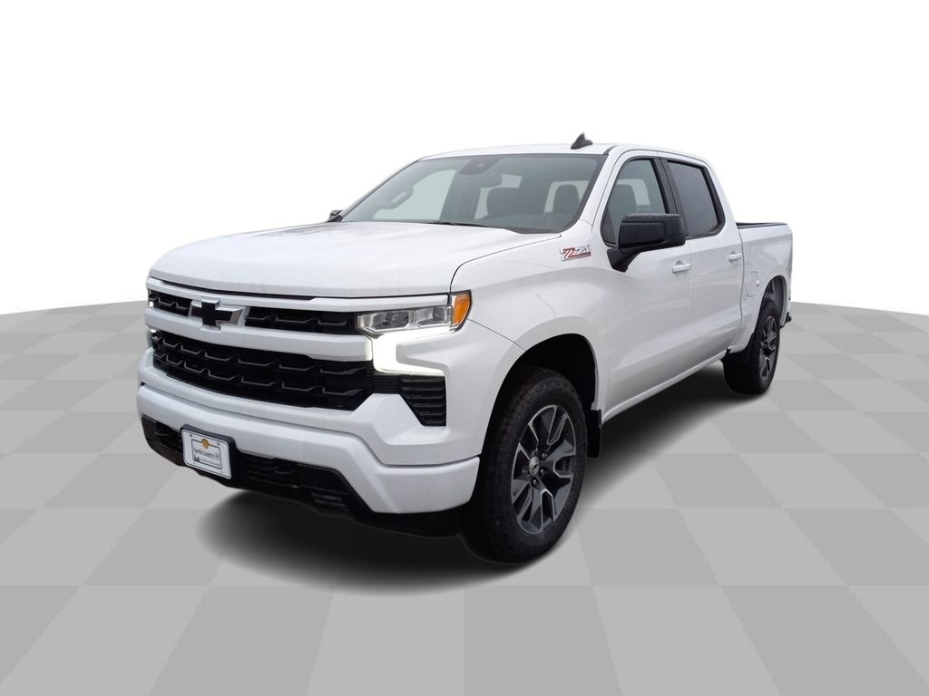 Summit White 2022 Chevrolet Silverado 1500 RST Crew Cab 4WD Pickup Truck Four-Wheel Drive Automatic
