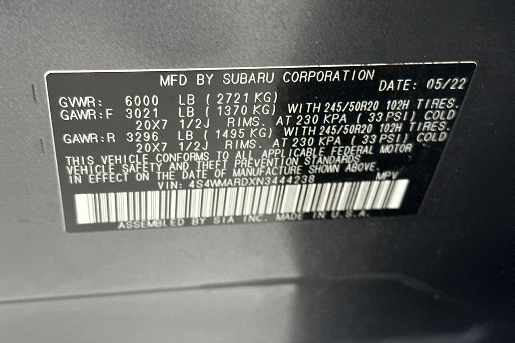 used 2022 Subaru Ascent car, priced at $31,938