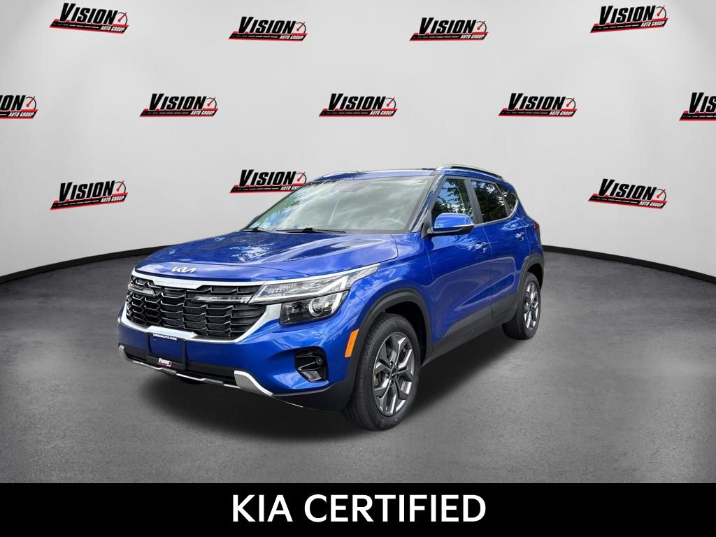 Neptune Blue 2024 Kia Seltos SUV / Crossover All-Wheel Drive Continuously Variable Transmission