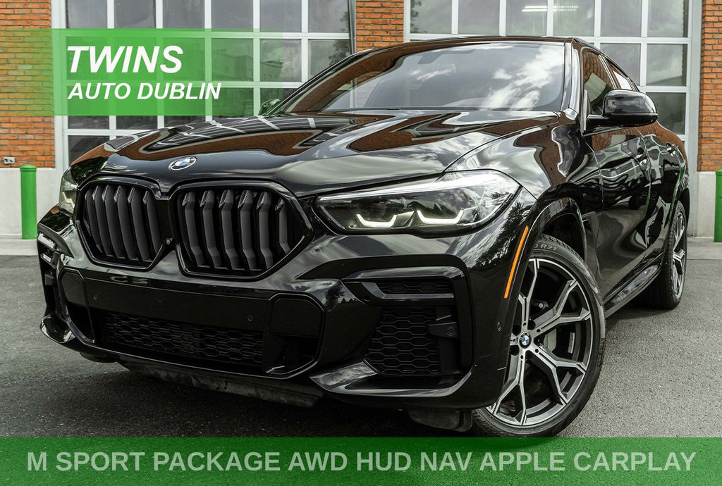 Black 2022 BMW X6 SUV / Crossover All-Wheel Drive 8-Speed Automatic