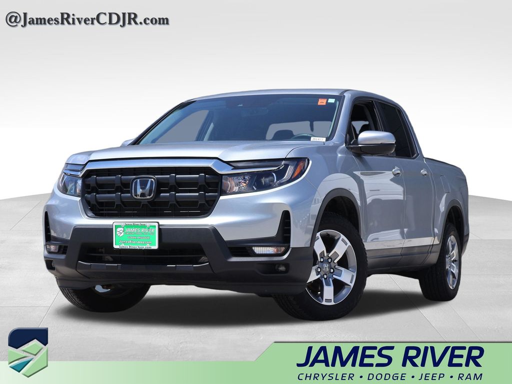 Crystal Black Pearl 2025 Honda Ridgeline RTL AWD Pickup Truck All-Wheel Drive 9-Speed Automatic