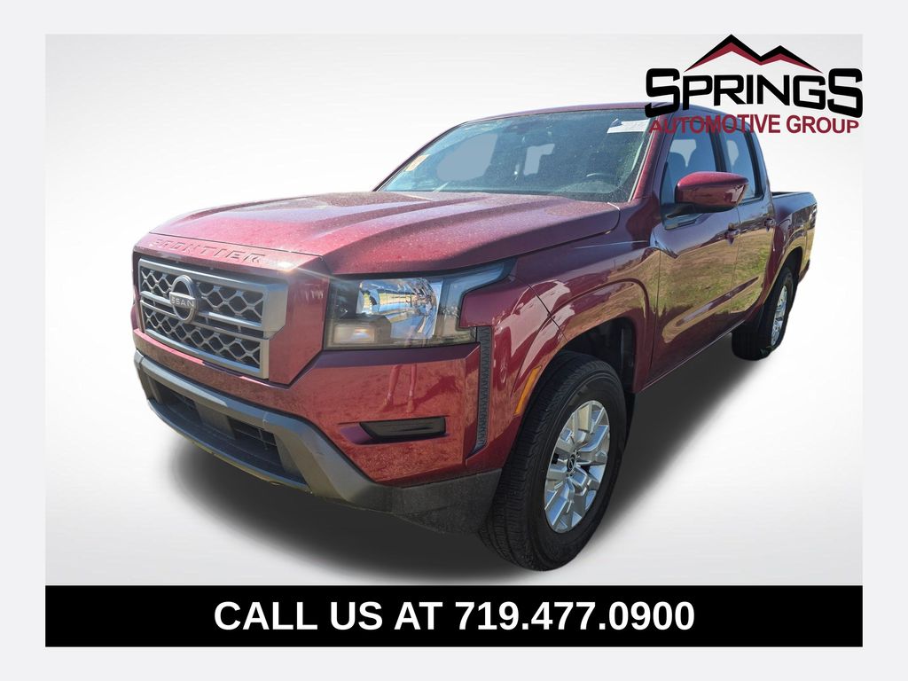 Cardinal Red Metallic 2023 Nissan Frontier Pickup Truck Four-Wheel Drive 9-Speed Automatic