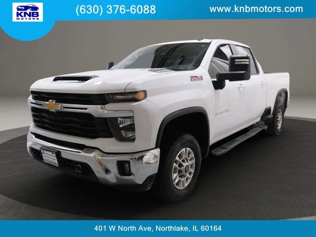 Summit White 2024 Chevrolet Silverado 2500HD LT Crew Cab 4WD Pickup Truck Four-Wheel Drive Automatic