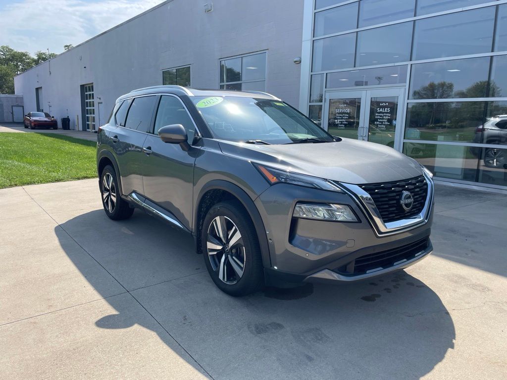 Gray (Gun Metallic) 2023 Nissan Rogue SUV / Crossover All-Wheel Drive Continuously Variable Transmission