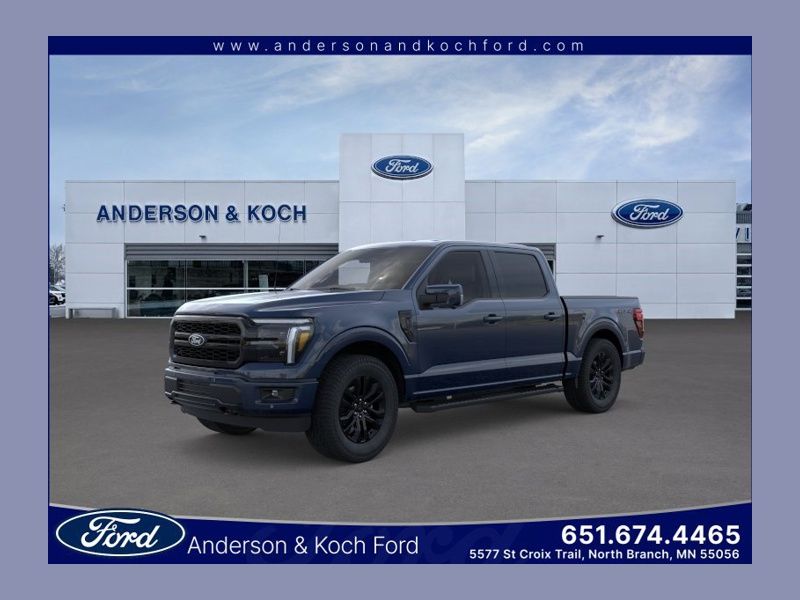 Blue Metallic 2026 Ford F-150 Pickup Truck Four-Wheel Drive Automatic