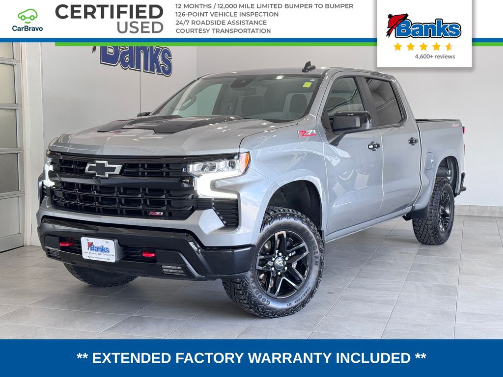 Sterling Gray Metallic 2024 Chevrolet Silverado 1500 Pickup Truck Four-Wheel Drive Automatic
