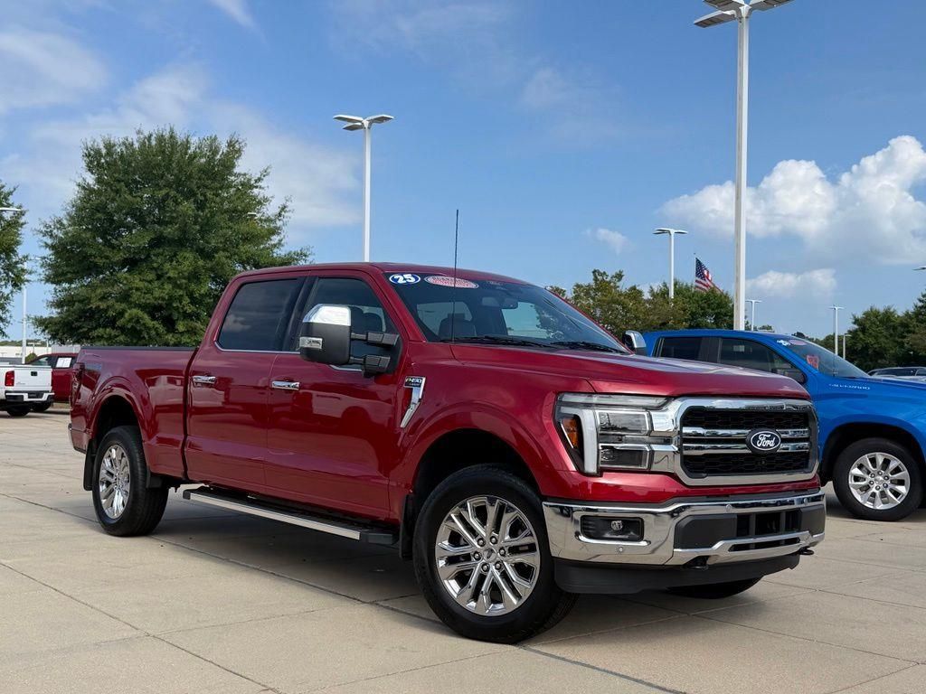 Red Metallic 2025 Ford F-150 Pickup Truck Four-Wheel Drive Automatic