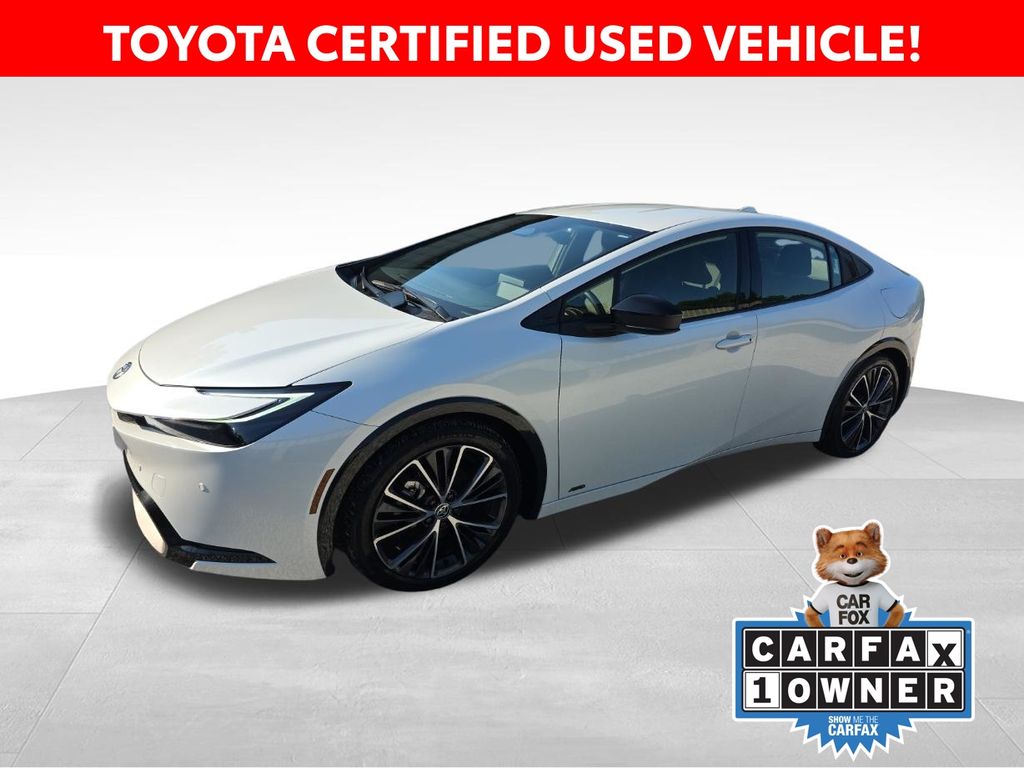 White (Wind Chill Pearl) 2025 Toyota Prius Hatchback All-Wheel Drive Continuously Variable Transmission