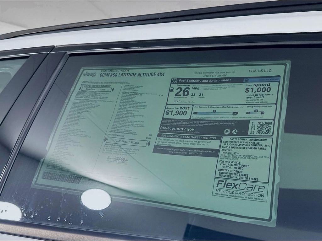 New 2026 White Jeep Latitude Altitude image 20