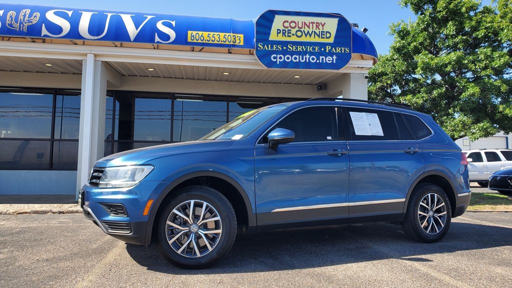 Blue Metallic 2020 Volkswagen Tiguan SE 4Motion SUV / Crossover All-Wheel Drive 8-Speed Automatic