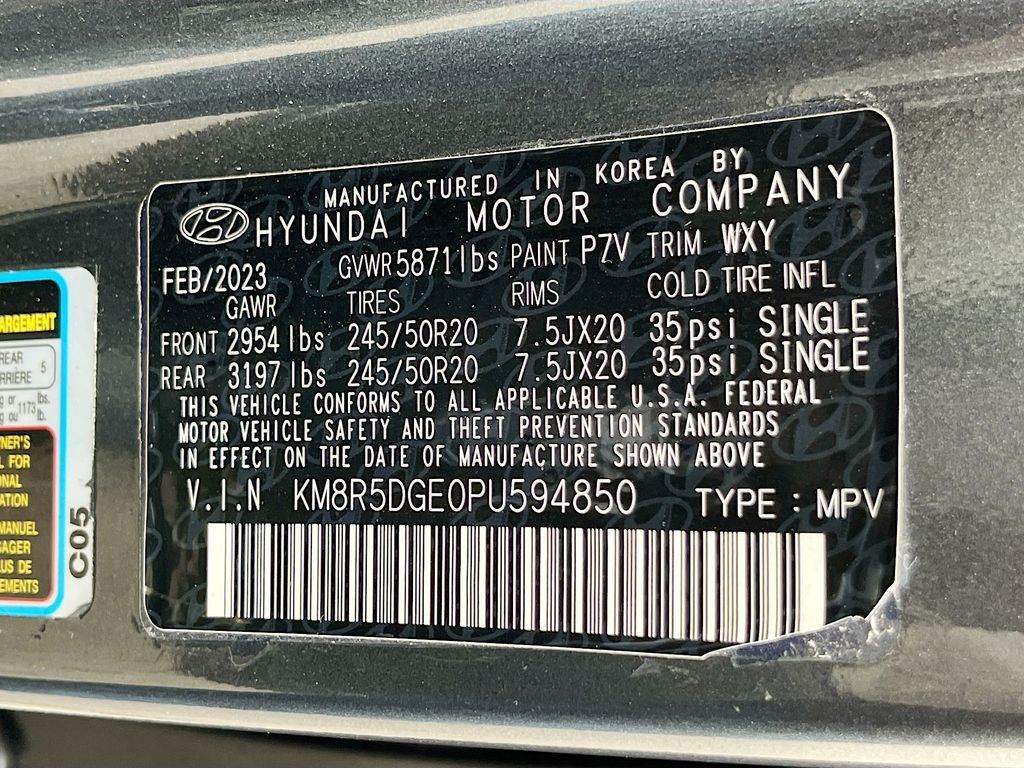 Used 2023 Gray Hyundai Limited image 36