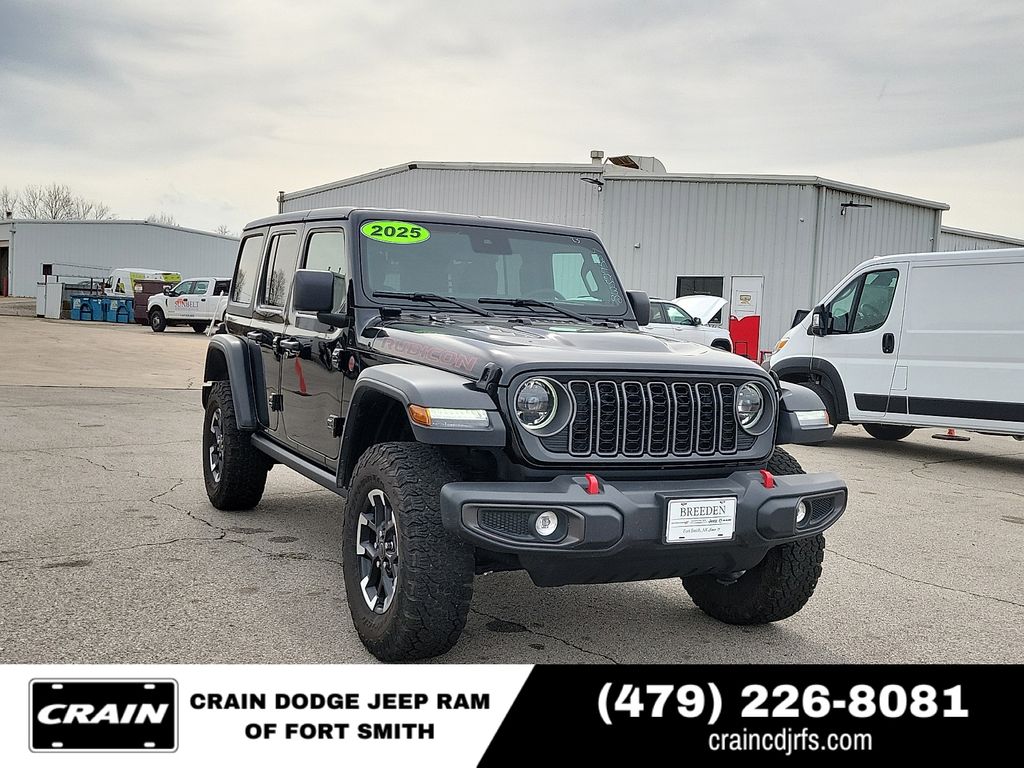 Black Clearcoat 2025 Jeep Wrangler SUV / Crossover Four-Wheel Drive 8-Speed Automatic