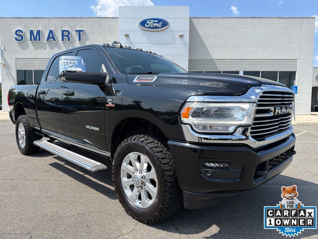 Diamond Black Crystal Pearlcoat 2023 RAM 2500 Pickup Truck Four-Wheel Drive 6-Speed Automatic