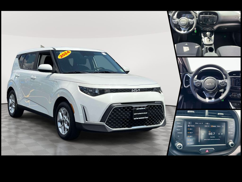 Snow White Pearl 2024 Kia Soul SUV / Crossover Front-Wheel Drive Continuously Variable Transmission