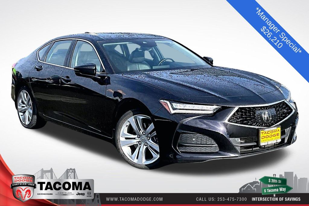 Gray 2022 Acura TLX SH-AWD with Technology Package Sedan All-Wheel Drive Automatic