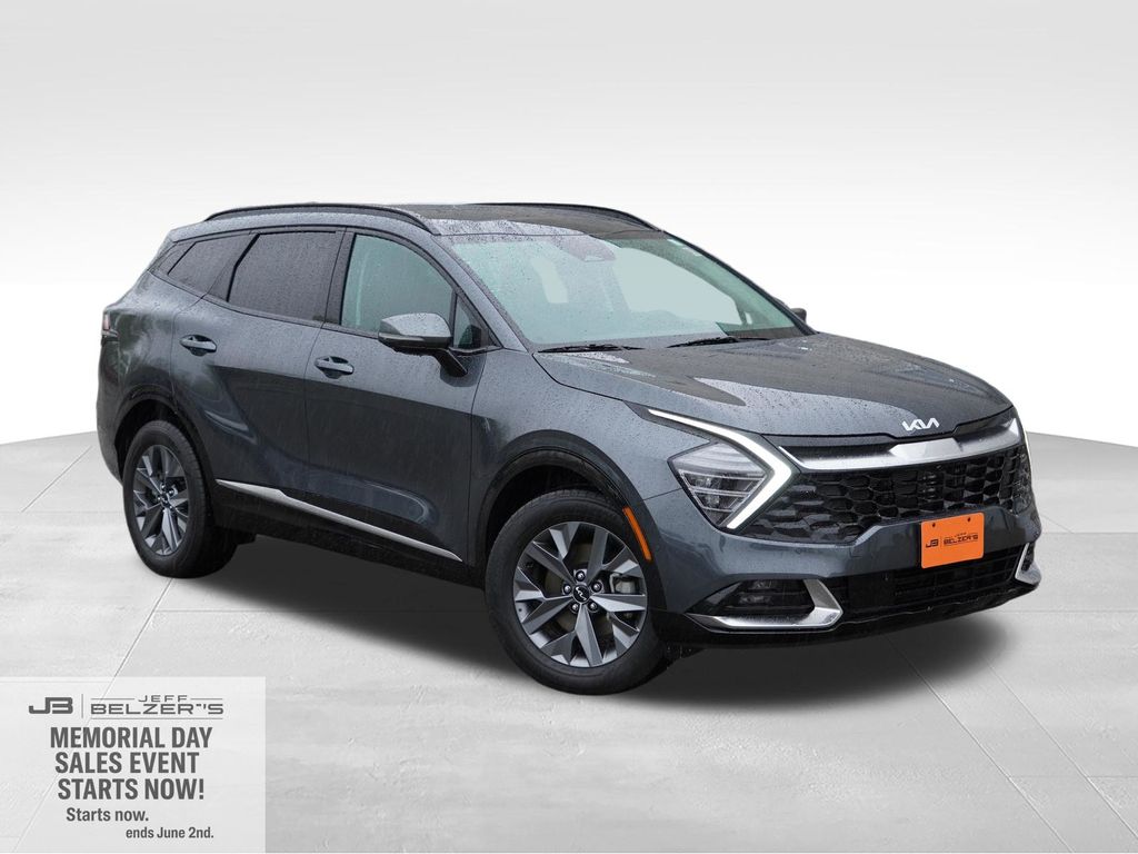 Gravity Gray 2025 Kia Sportage Hybrid SX-Prestige AWD SUV / Crossover All-Wheel Drive 6-Speed Automatic