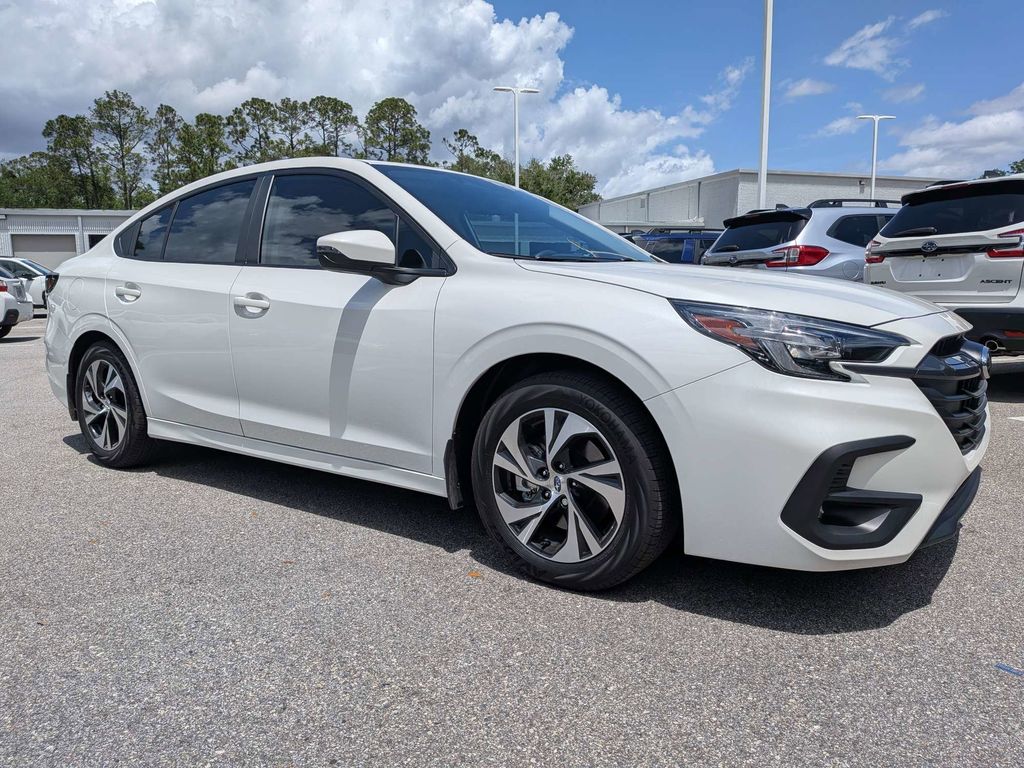 Crystal White Pearl 2025 Subaru Legacy Premium AWD Sedan All-Wheel Drive Continuously Variable Transmission