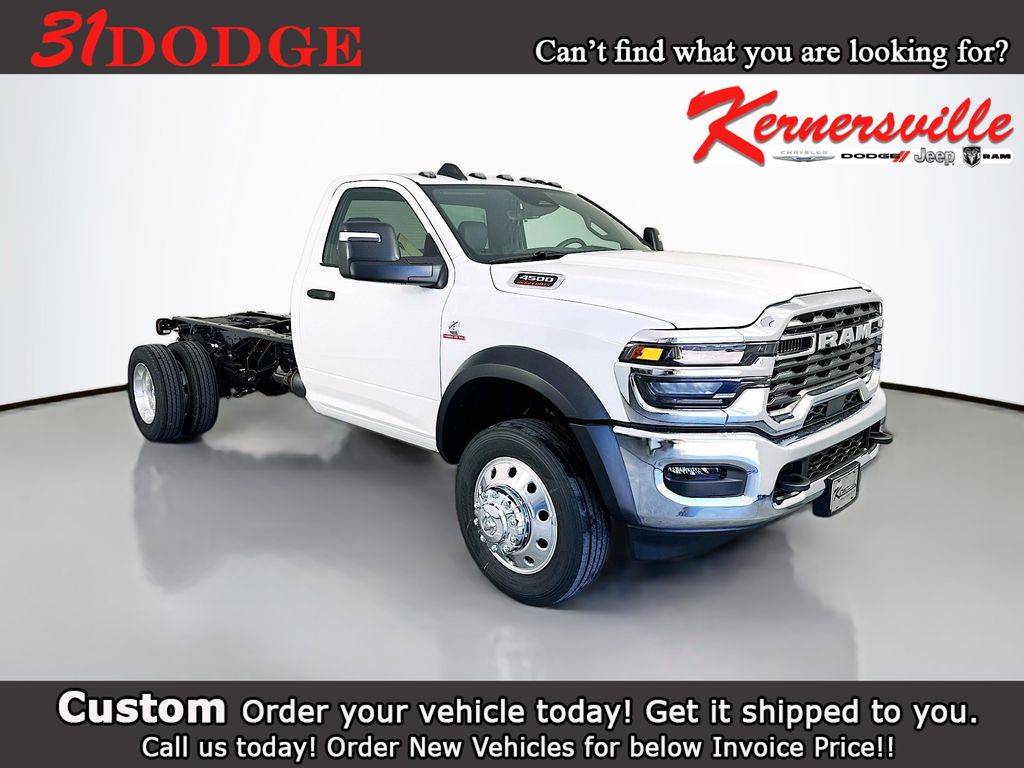Bright White Clearcoat 2026 RAM 4500 Chassis Pickup Truck  Automatic