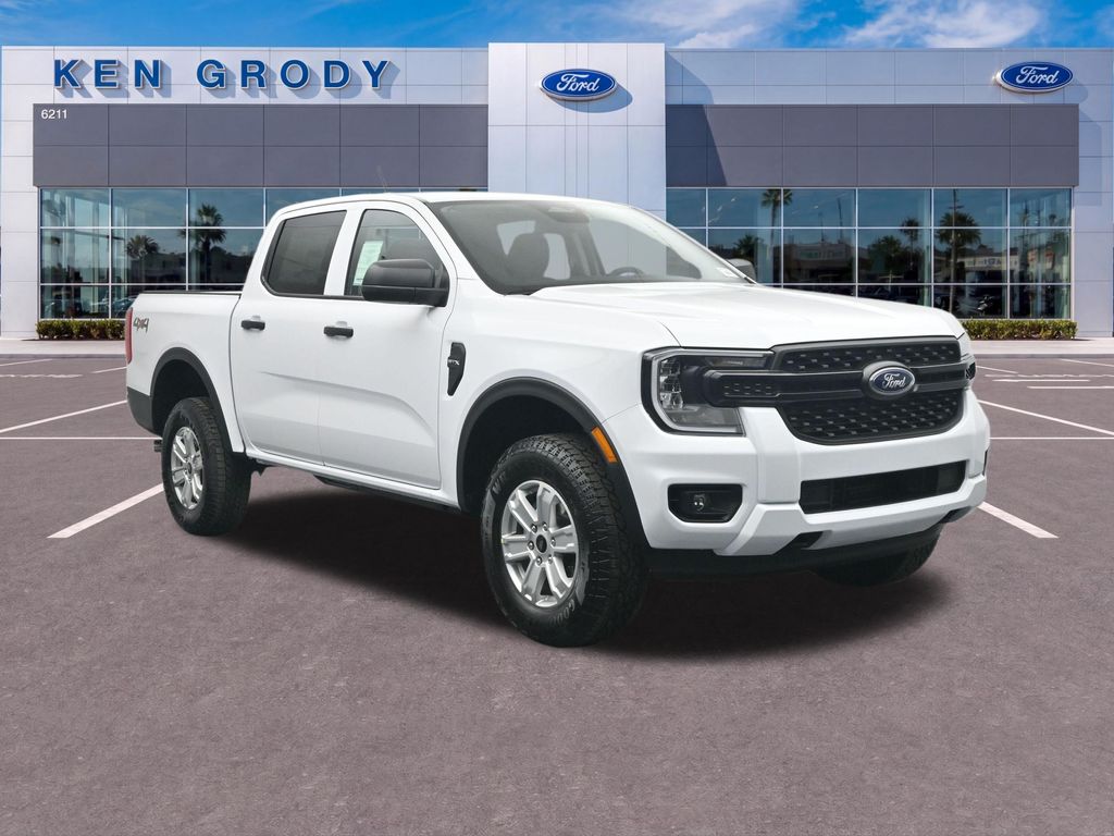 Oxford White 2026 Ford Ranger XL SuperCrew 4WD Pickup Truck Four-Wheel Drive Automatic