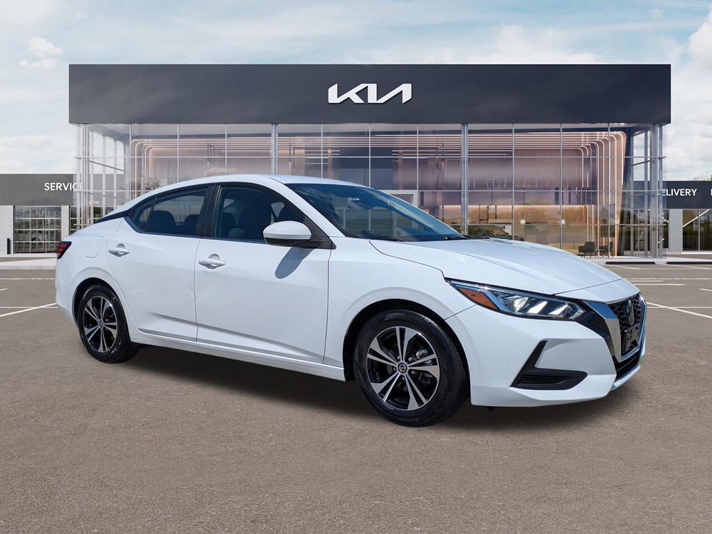 White (Fresh Powder) 2022 Nissan Sentra Sedan Front-Wheel Drive Continuously Variable Transmission