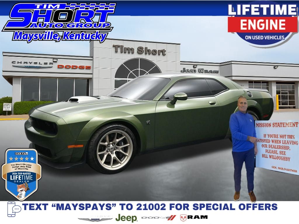 F8 Green 2023 Dodge Challenger Coupe Rear-Wheel Drive 8-Speed Automatic