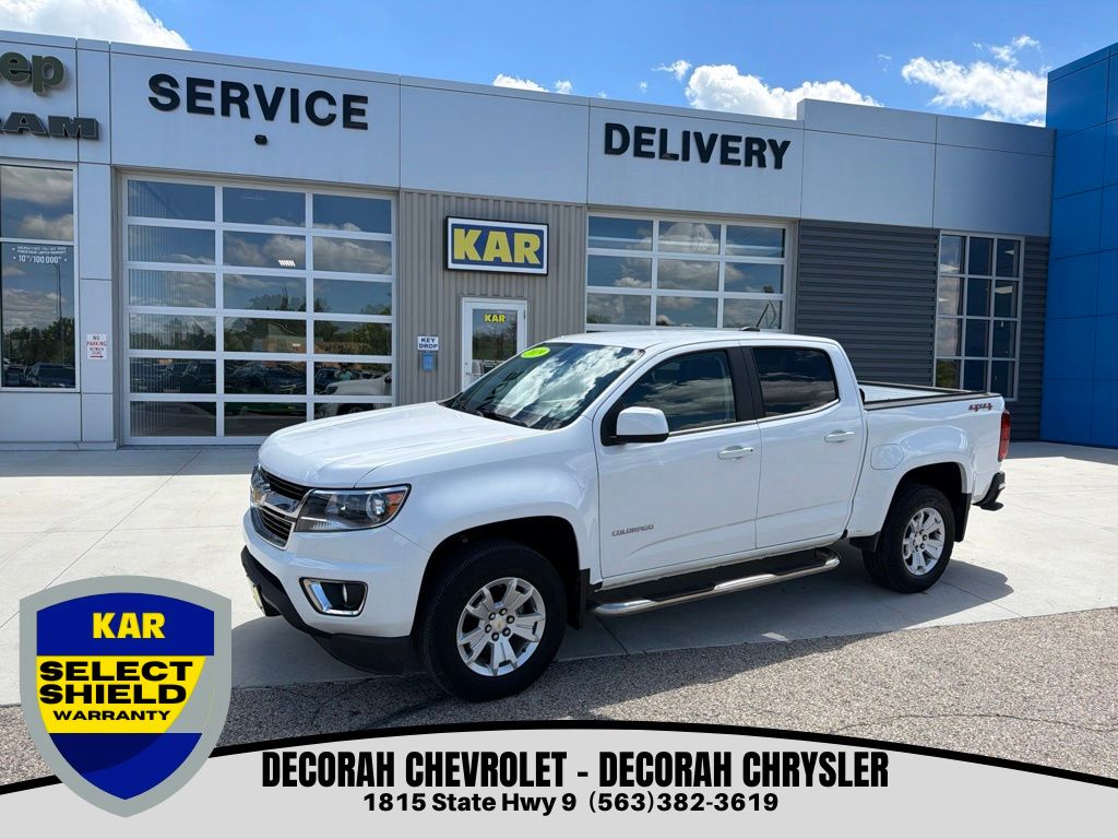 Summit White 2019 Chevrolet Colorado Pickup Truck Four-Wheel Drive 8-Speed Automatic