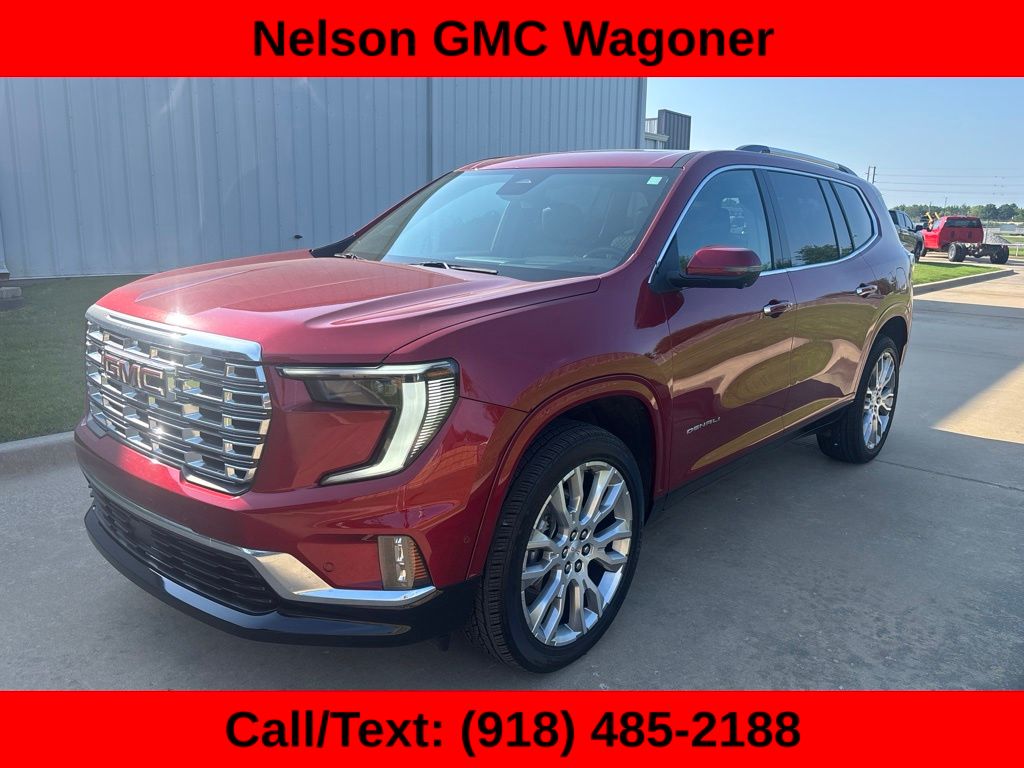 Volcanic Red Tintcoat 2025 GMC Acadia SUV / Crossover Front-Wheel Drive 8-Speed Automatic