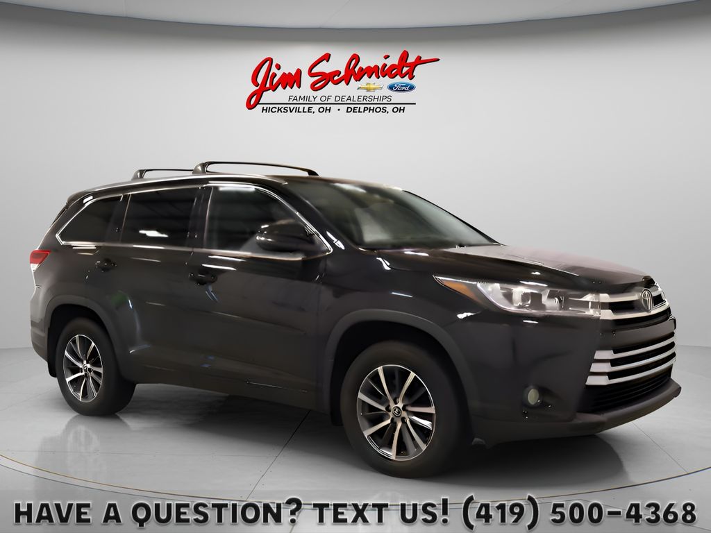 Midnight Black Metallic 2017 Toyota Highlander SUV / Crossover All-Wheel Drive 8-Speed Automatic