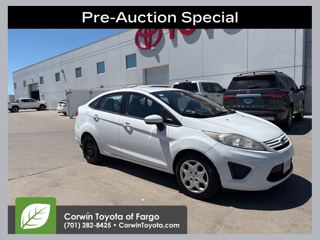 Oxford White 2012 Ford Fiesta S Sedan Front-Wheel Drive 6-Speed Automatic