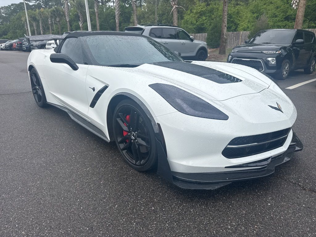 Arctic White 2014 Chevrolet Corvette Stingray Z51 2LT Convertible RWD Convertible Rear-Wheel Drive 6-Speed Automatic