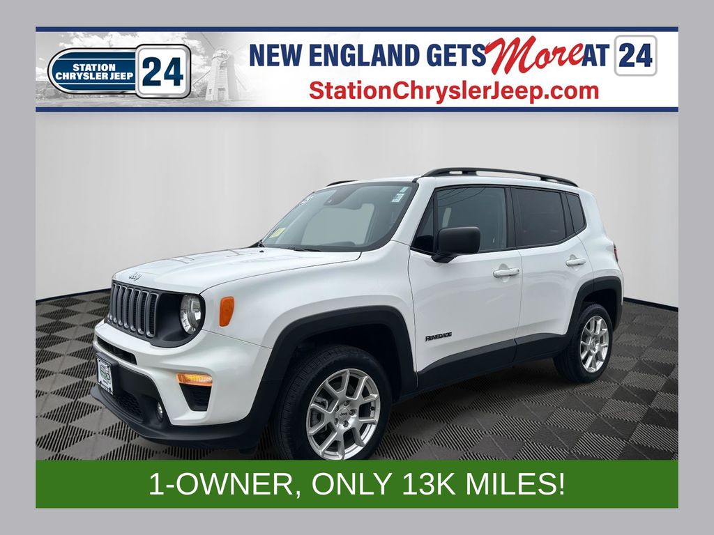 Alpine White Clearcoat 2023 Jeep Renegade Latitude 4WD SUV / Crossover Four-Wheel Drive 9-Speed Automatic