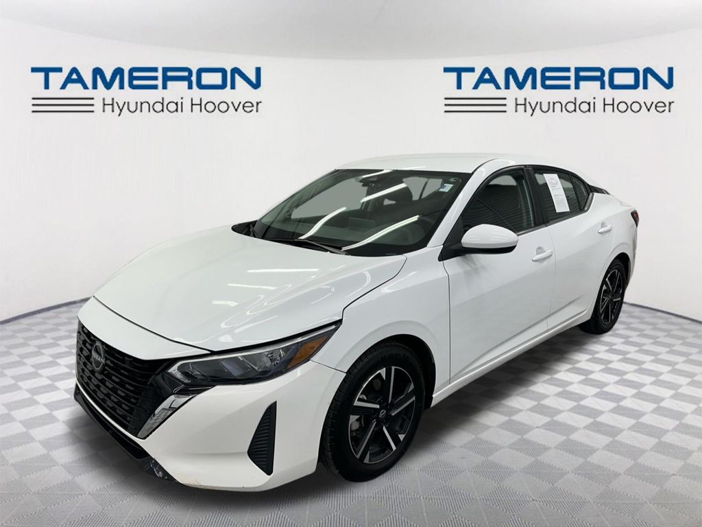 White (Fresh Powder) 2024 Nissan Sentra SV FWD Sedan Front-Wheel Drive Continuously Variable Transmission