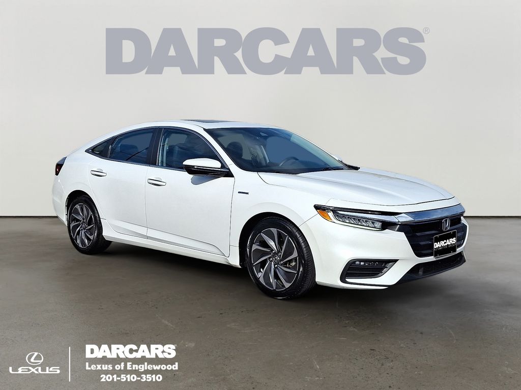 Platinum White Pearl 2022 Honda Insight Touring FWD Sedan Front-Wheel Drive Continuously Variable Transmission