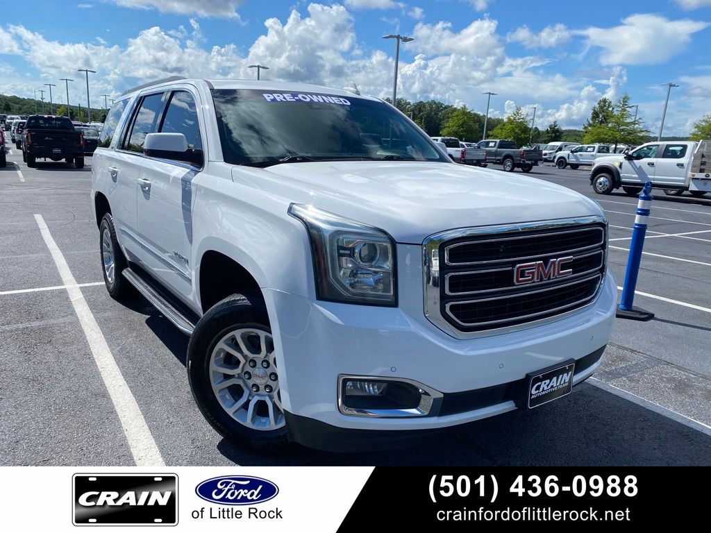 Summit White 2018 GMC Yukon SLT RWD SUV / Crossover 4X2 6-Speed Automatic Overdrive