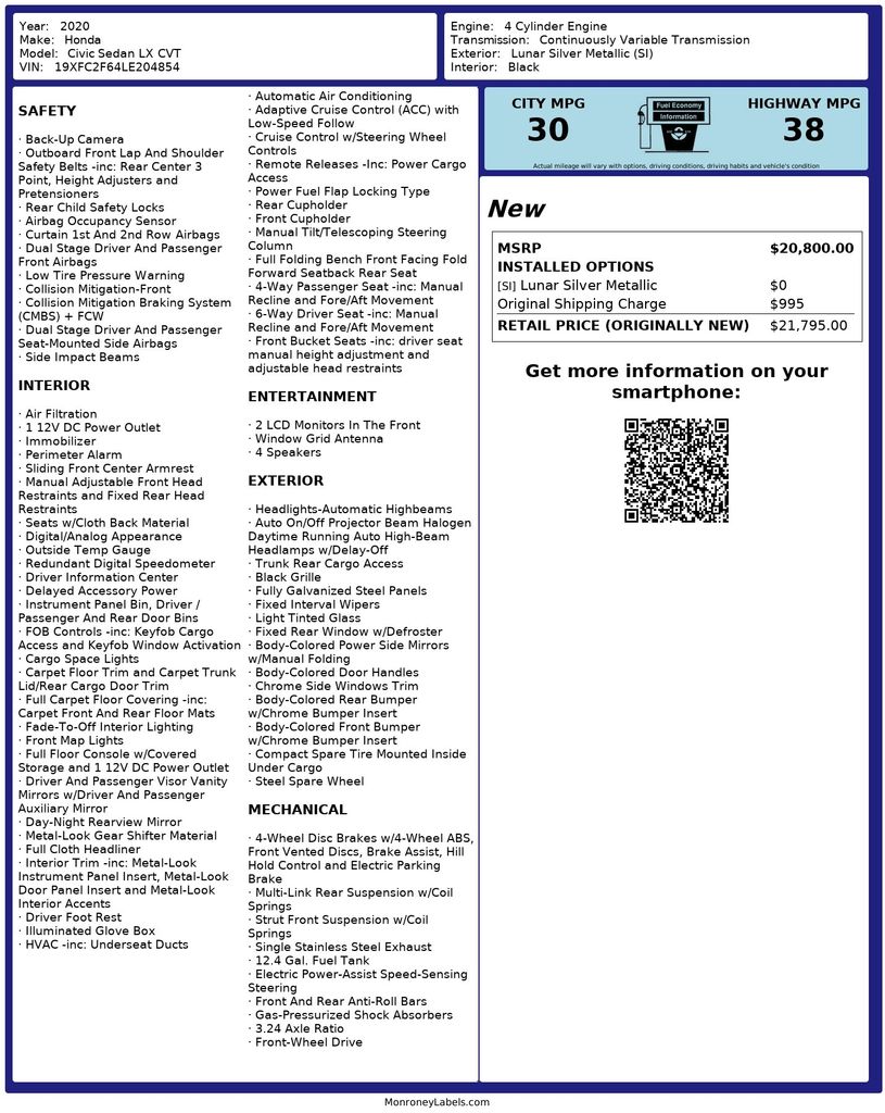 Thumbnail: 2020 Honda Civic - 21