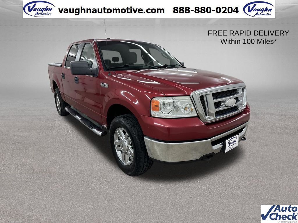 Redfire Clearcoat Metallic 2008 Ford F-150 Pickup Truck Four-Wheel Drive 4-Speed Automatic Overdrive