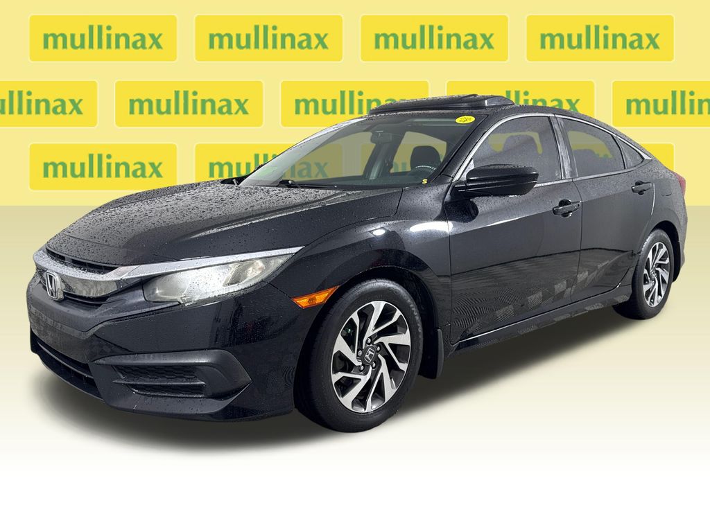 2016 Crystal Black Pearl Honda Civic EX FWD Sedan