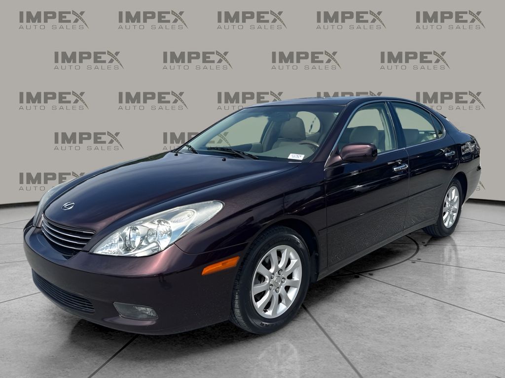 Red (Burgundy) 2002 Lexus ES Sedan Front-Wheel Drive 5-Speed Automatic Overdrive