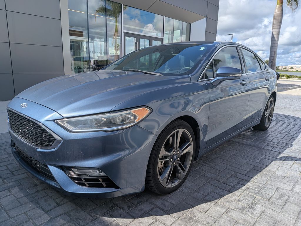 Blue Metallic 2018 Ford Fusion Sedan All-Wheel Drive 6-Speed Automatic