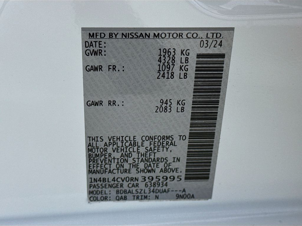 Used Car 2024 Nissan Altima  2.5 Sr For Sale Under $25,000 In Austin, Texas