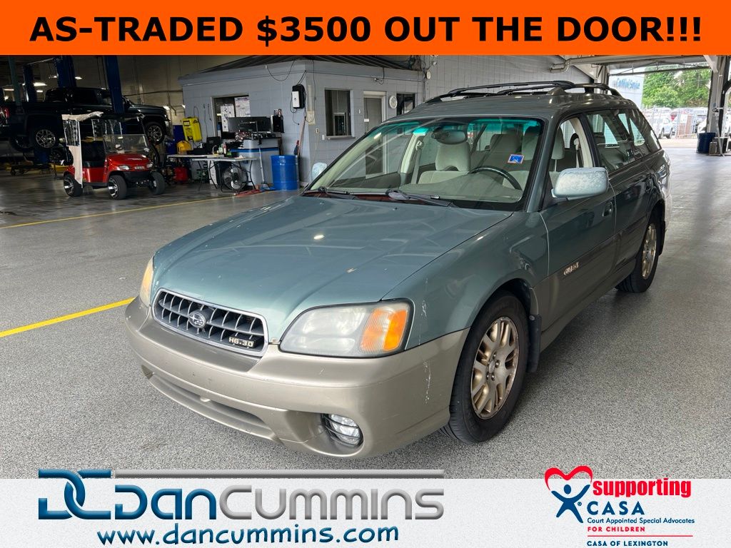 Seamist Green Pearl/Titanium Pearl 2003 Subaru Outback H6-3.0 VDC Wagon Wagon All-Wheel Drive 4-Speed Automatic Overdrive