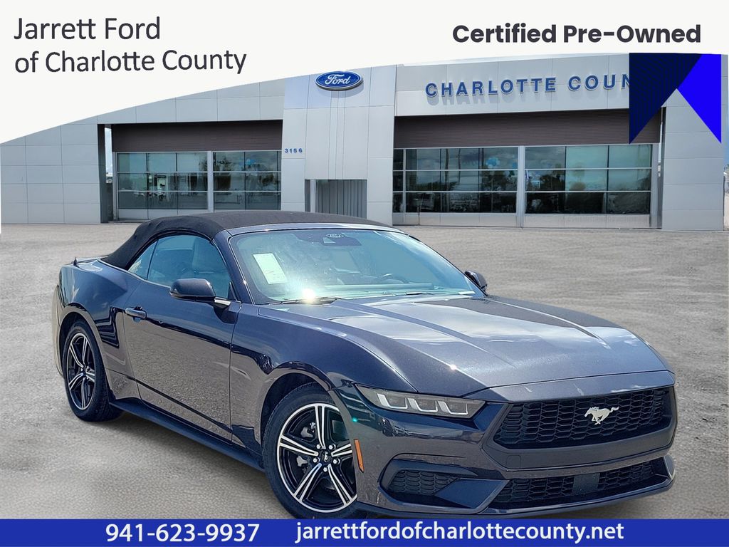 Gray Metallic 2024 Ford Mustang Convertible Rear-Wheel Drive Automatic