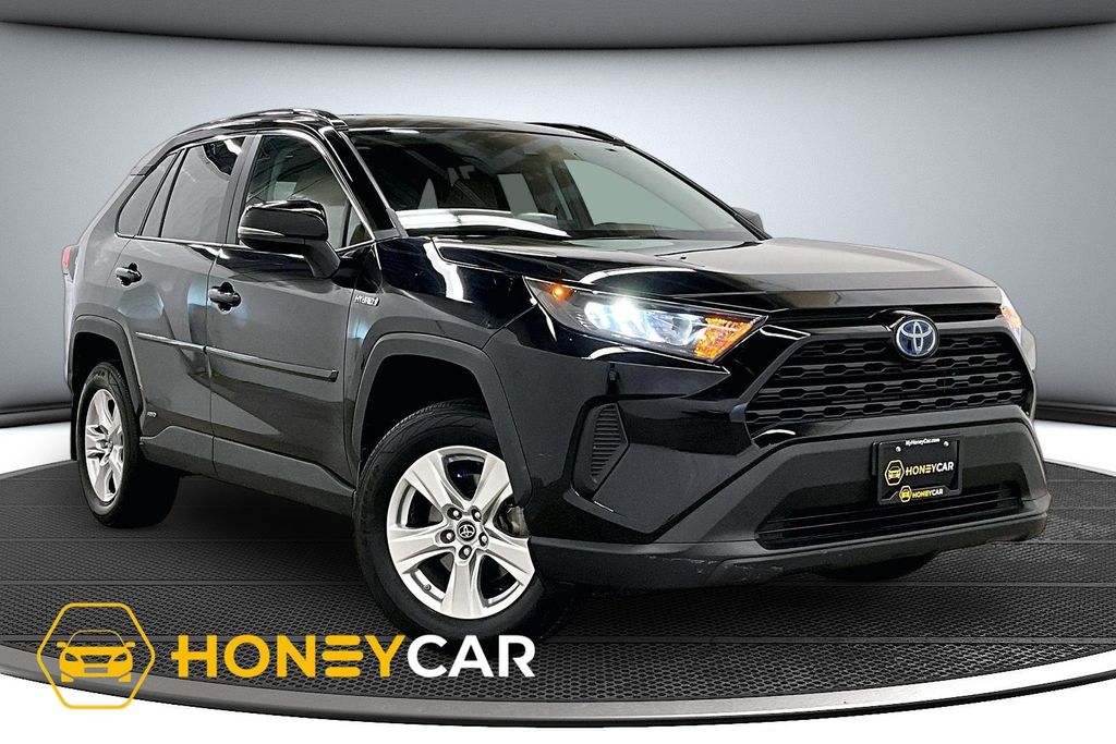 Midnight Black Metallic 2019 Toyota RAV4 Hybrid LE AWD SUV / Crossover All-Wheel Drive Continuously Variable Transmission