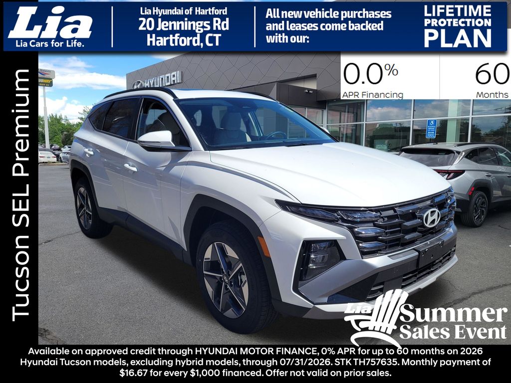 White Pearl 2026 Hyundai Tucson SUV / Crossover All-Wheel Drive 8-Speed Automatic