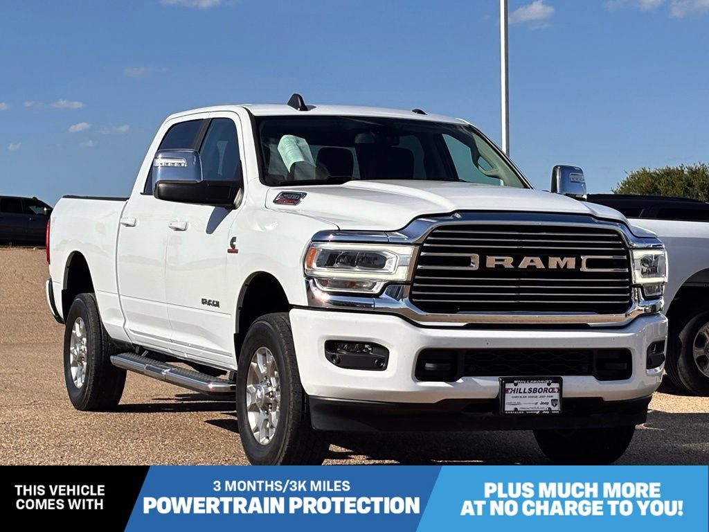 Bright White Clearcoat 2024 RAM 2500 Pickup Truck Four-Wheel Drive 6-Speed Automatic