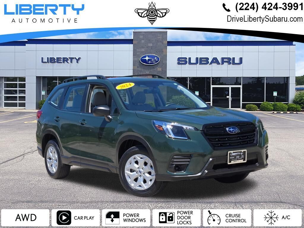 Cascade Green Silica 2024 Subaru Forester SUV / Crossover All-Wheel Drive Continuously Variable Transmission