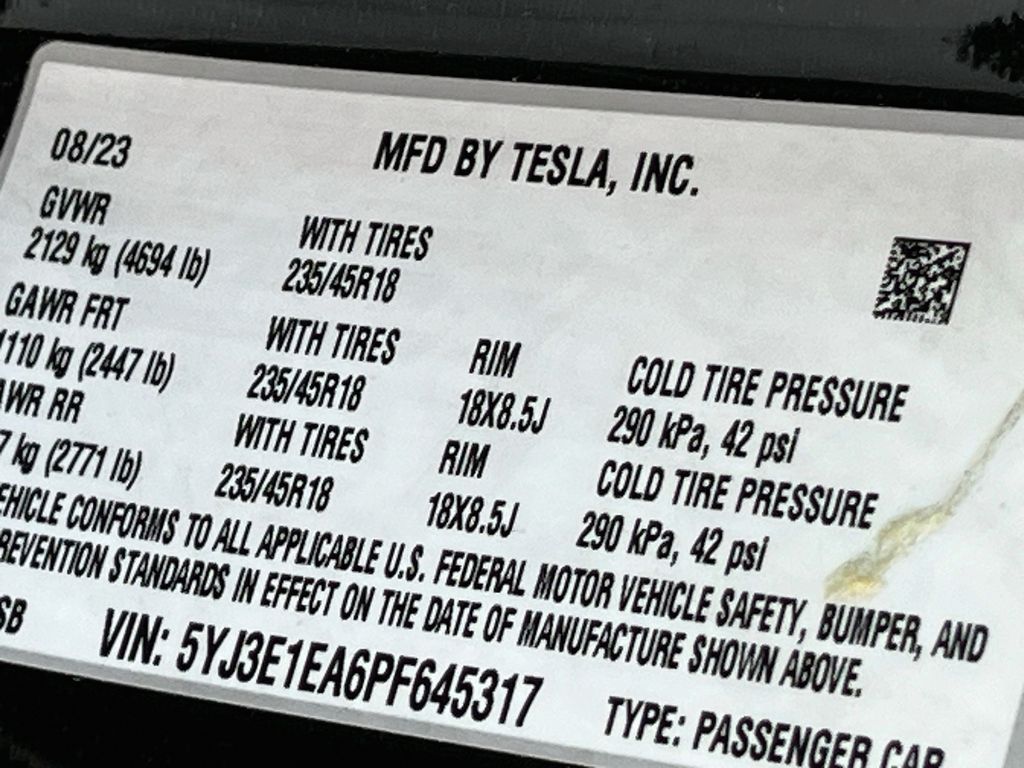 Used 2023 Black Tesla Base image 30
